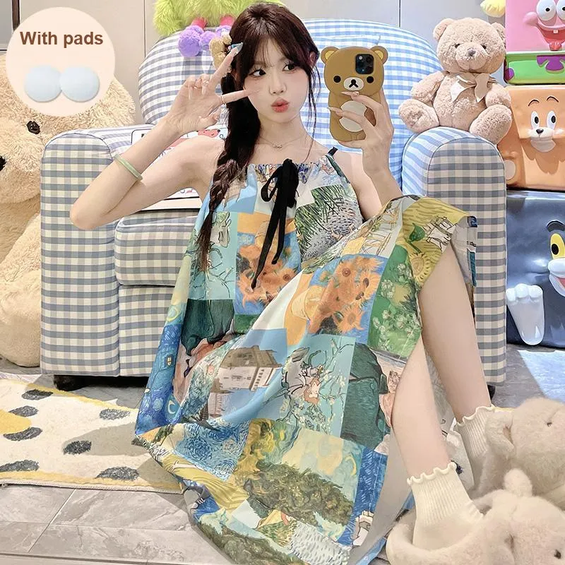 ROMANTIC·SPRING Nightgown Women's Image Color-2