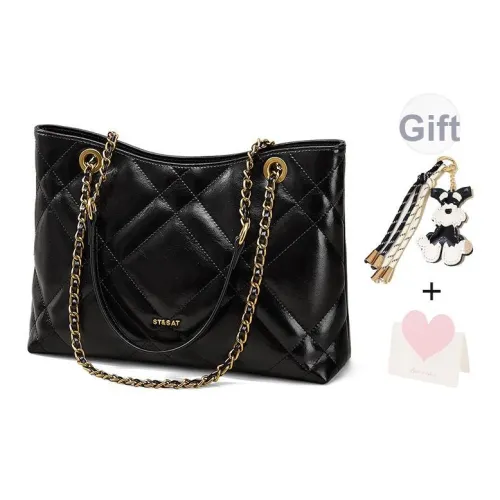 ST SAT Сумка через плечо из синтетической кожи стандартная женская черная