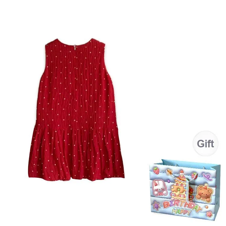 TWOPLUMGIRLS Sleeveless Dress Women's Red-1