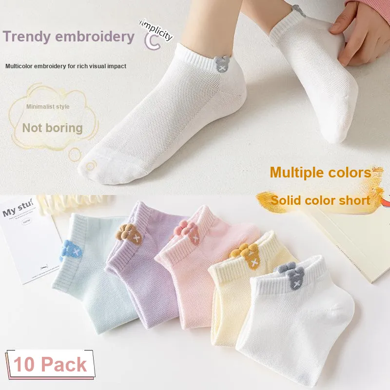 Gentle Welcome Ankle Socks Women's 10 Pack-3