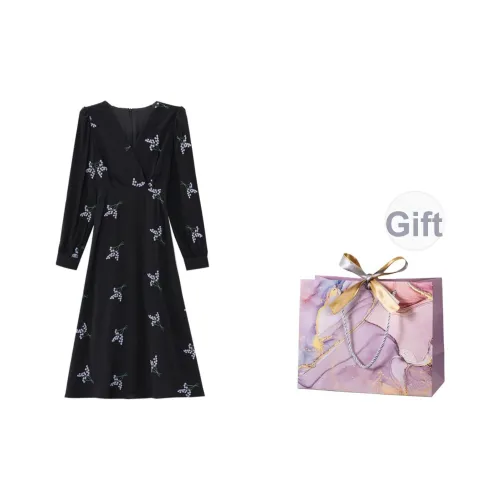 ONNFB Длинное платье с длинными рукавами женское