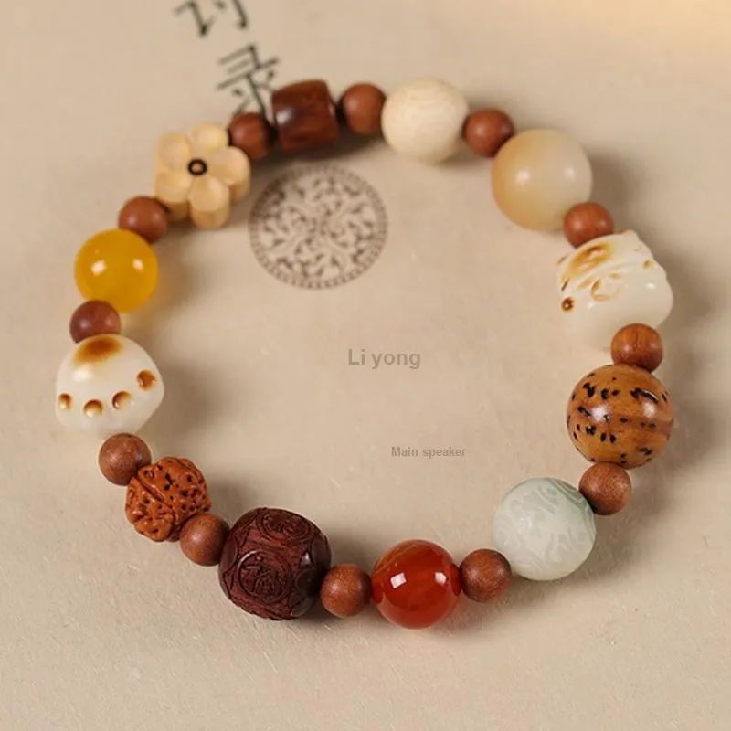 ZUIWENGLANGYASHANWENCHUANG King Kong Bodhi Seeds Bracelets Unisex-2