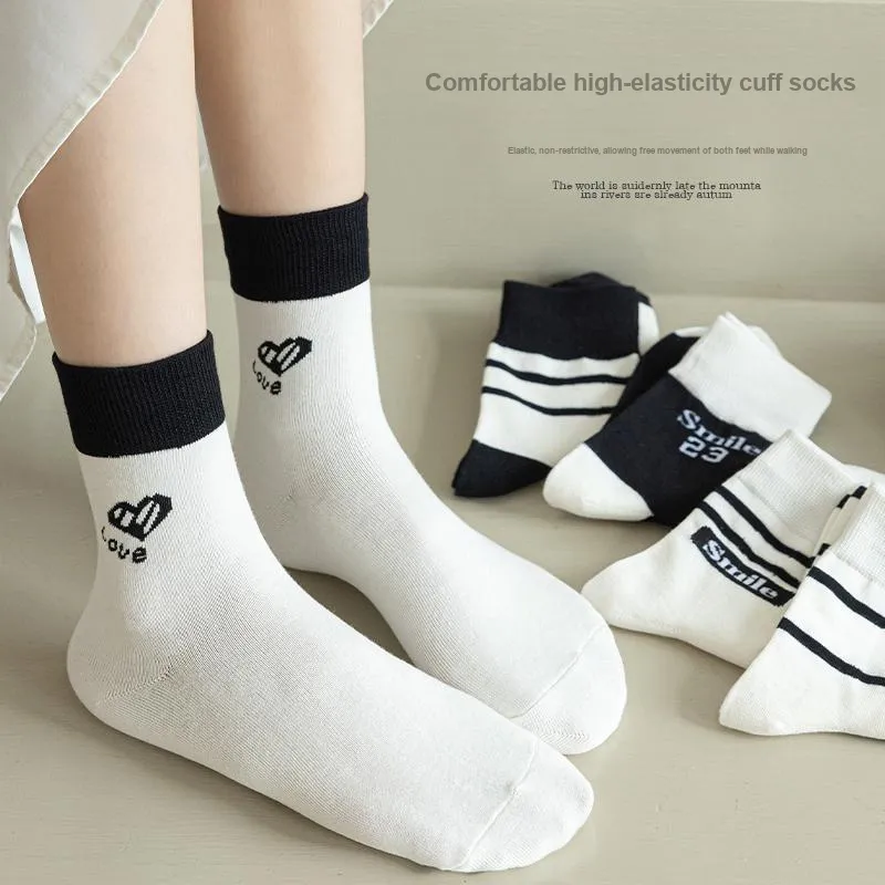 Lan Miao Mid Calf Socks Women's 7 Pack-3