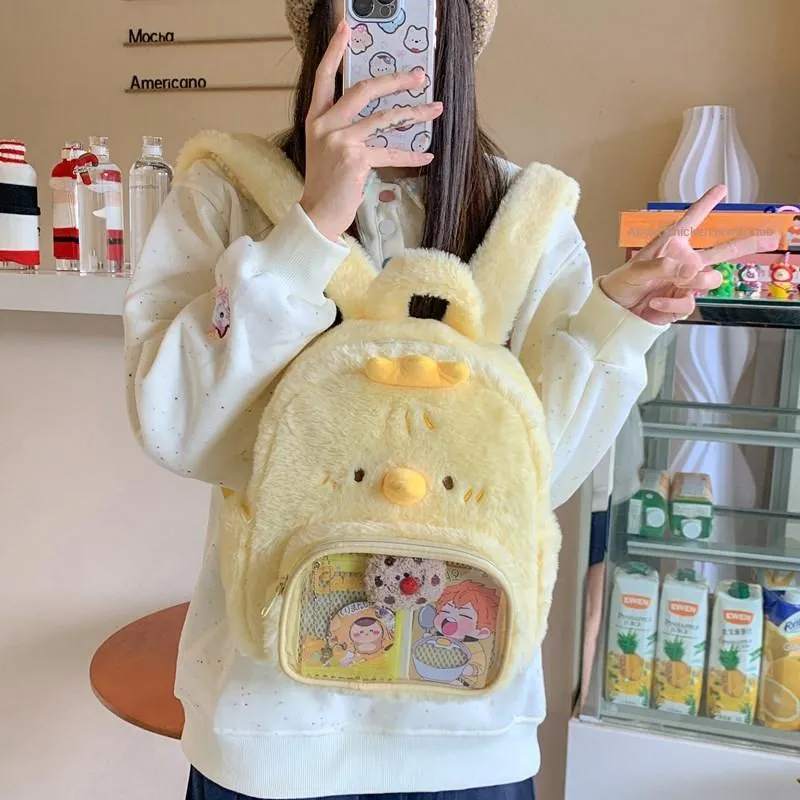 Debecca Plush Backpack Unisex Multicolor-6