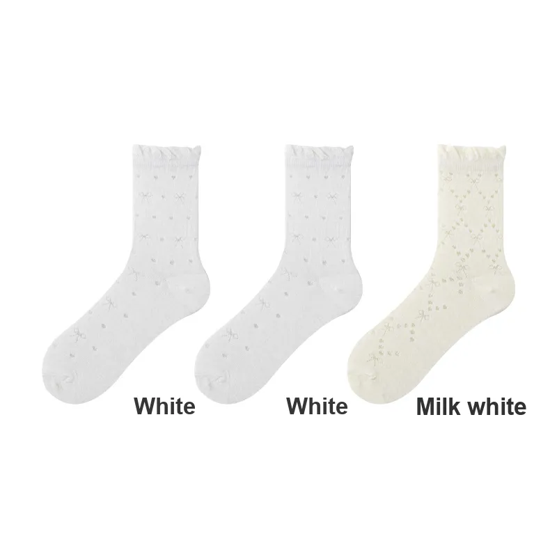 H YXIANG Mid Calf Socks Women's Combo Set-9