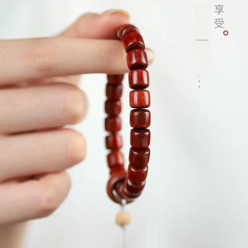 Is Here Pterocarpus Bracelets Unisex-1
