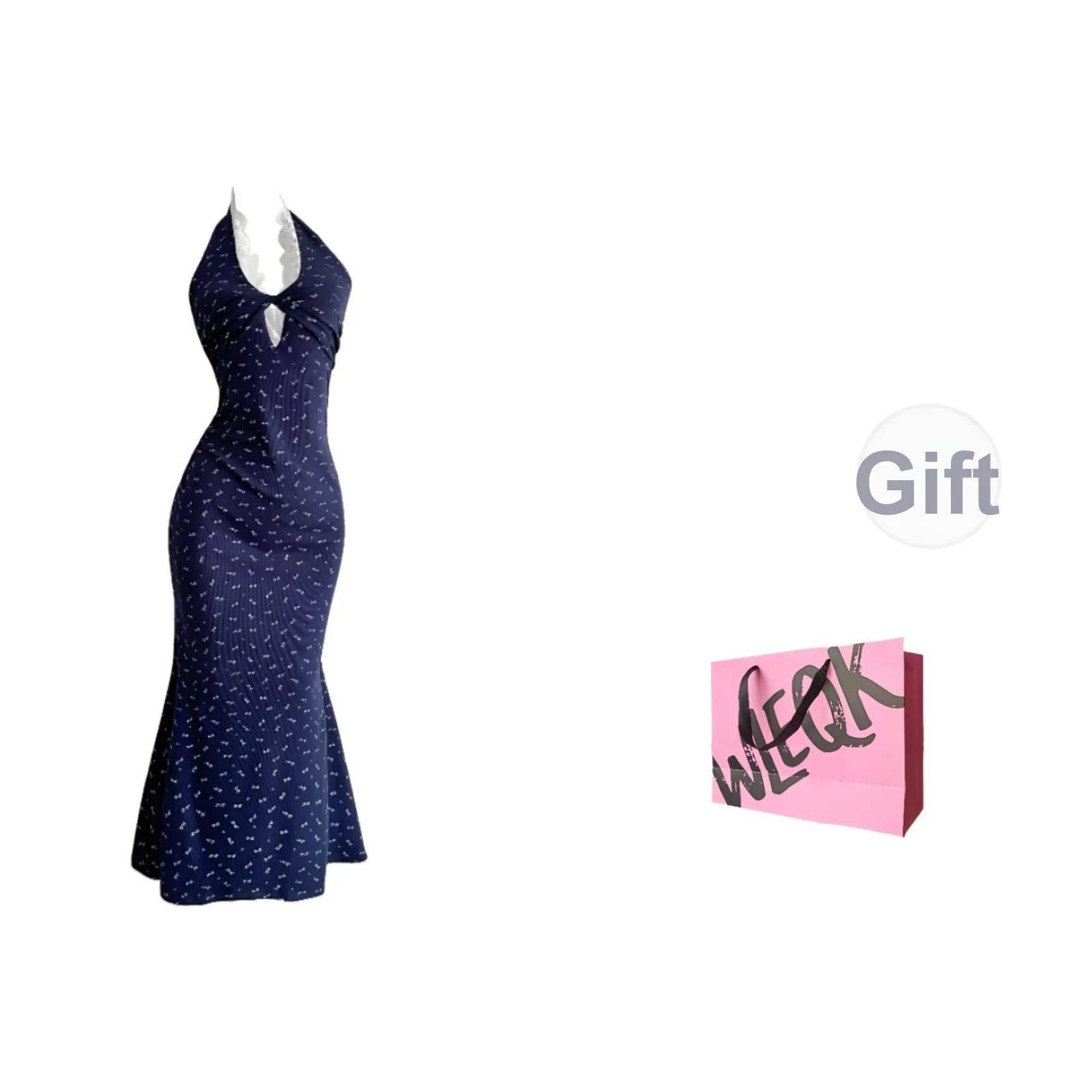 CTRTRC Халтер Платье Женское Слиплатье