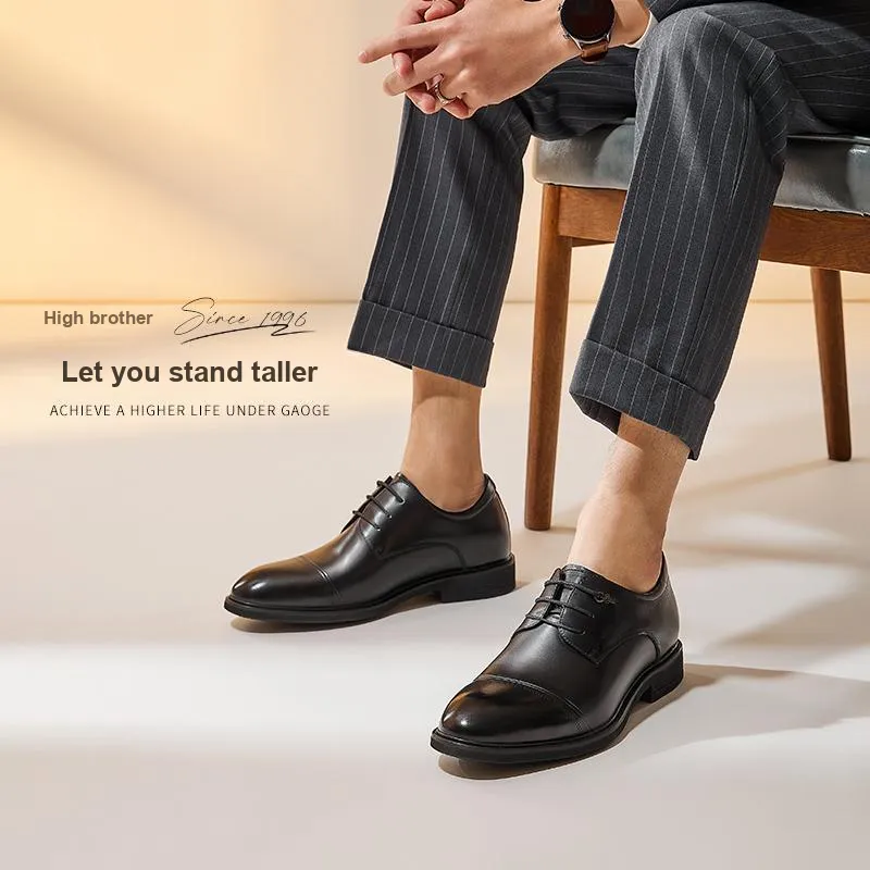 GOG Dress Shoes Men Low Top Black-5