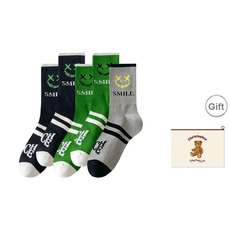 Caramella Mid-Calf Socks Men's Shopping Bag Combo Set-11