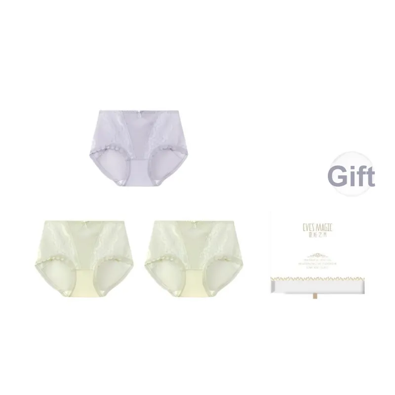 XIA.WA.ZHI.XIU Underpants Women's Shopping Bag 3 Pack-4
