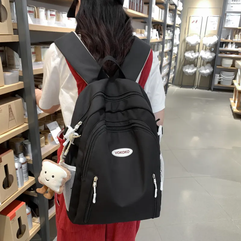Meow In The Grass Nylon Backpack Women's Multicolor-4