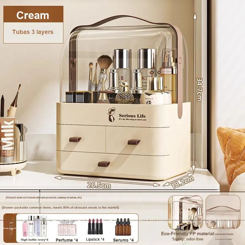 Gentle Welcome Thickened PET Cosmetics Storage Boxes-3