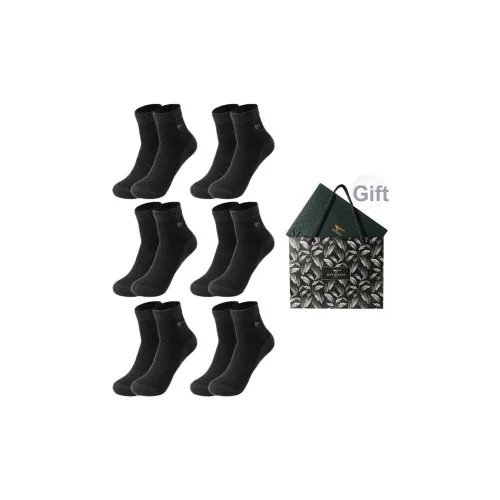 SEPTWOLVES Носки Crew Мужские упаковка из 6 пар набор в подарочной коробке + сумка для покупок