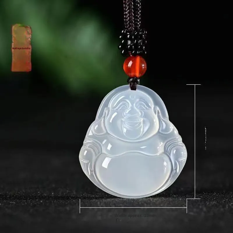 JUNWEN Chalcedony Necklaces Unisex-5