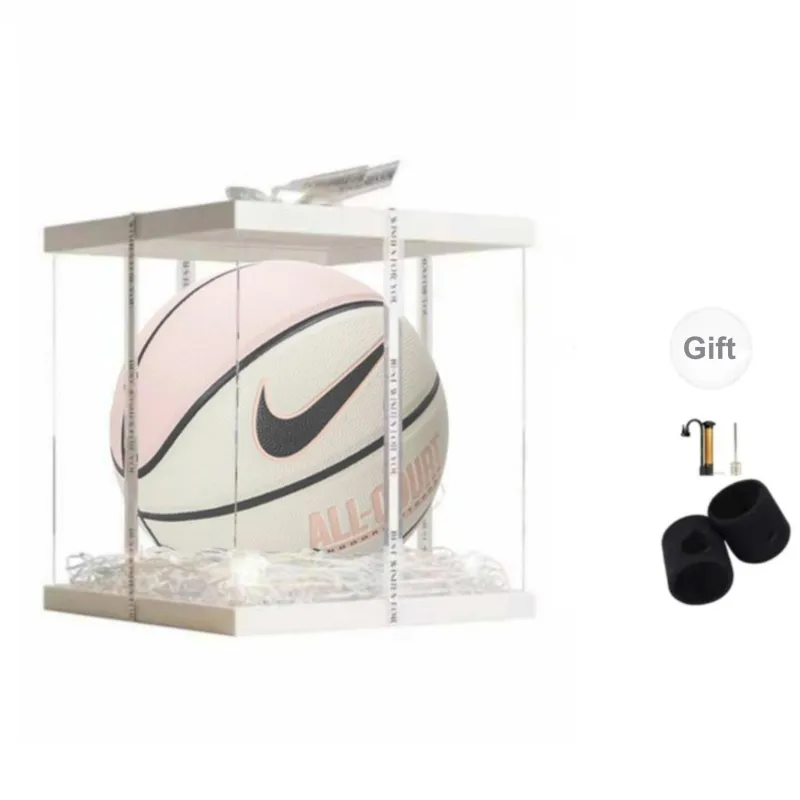 Nike PU Basketball Pink Size 7 Match Unisex-4