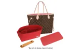 Red Medium Size Liner+Bottom Pad+Beeswax Cow Leather Shoulder Pads 23cm (Compatibility with Old Bags)