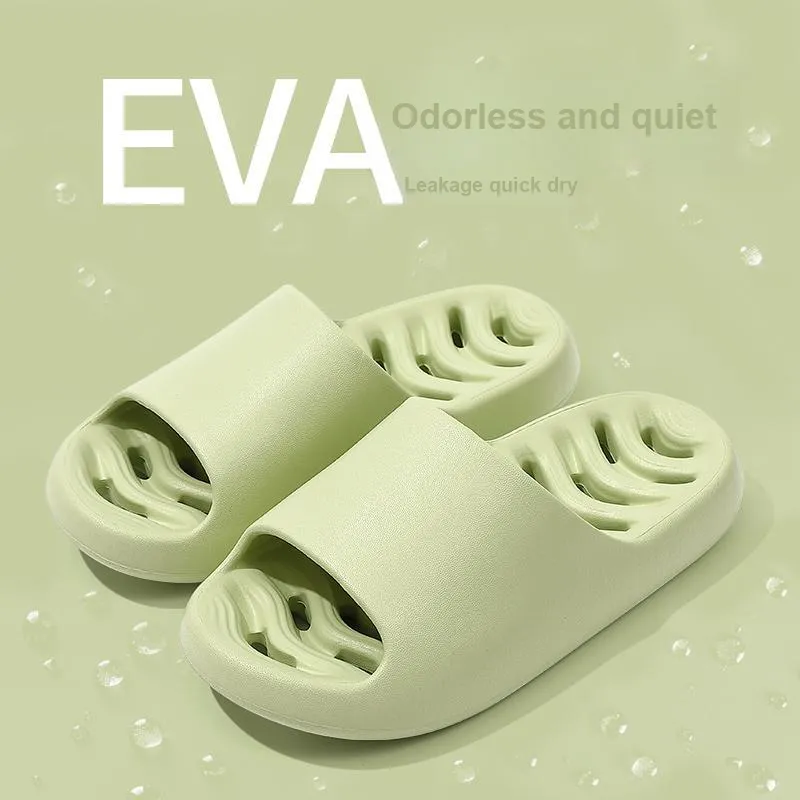 Foot Recreation Summer Comfortable Quiet Fishbone Slip Resistant Odor Resistant Comfortable Home Slippers-5