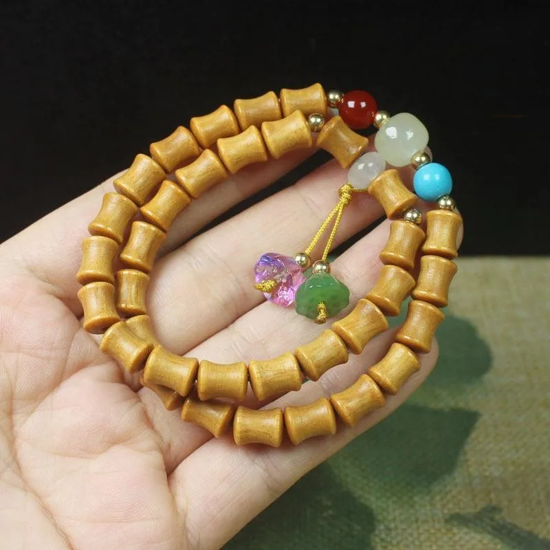 YUGONGYUAN Barbie Sandalwood Bracelets Unisex-2