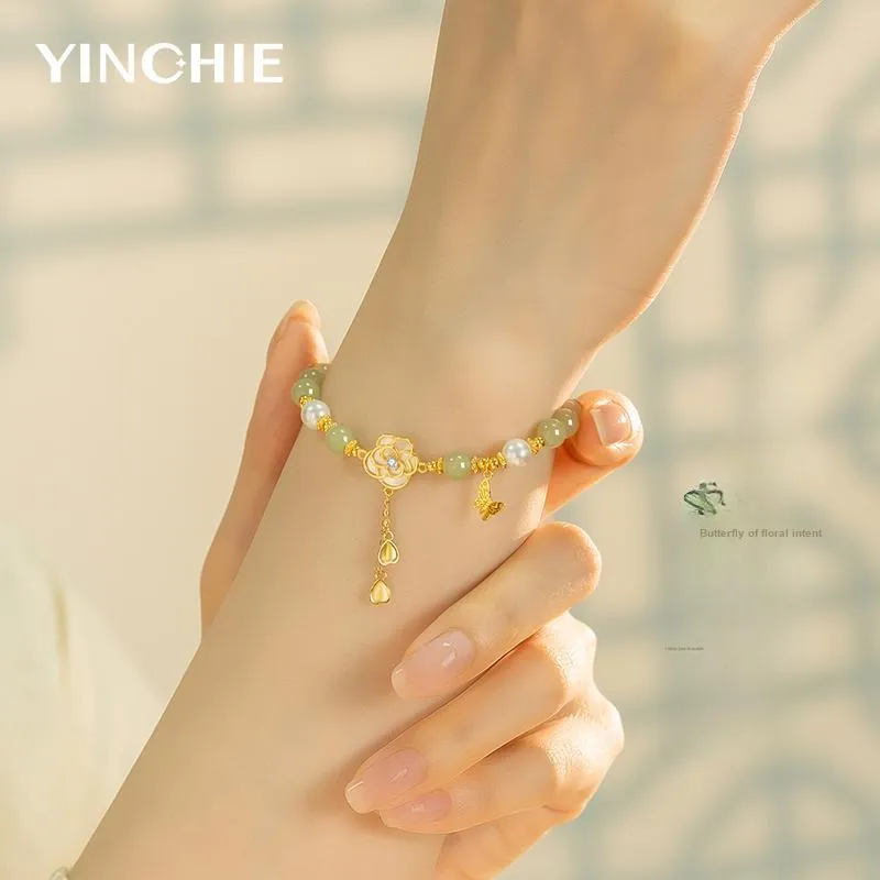 YINCHIE Hetian Jade Bracelets White Jade/Pale Greenish White Jade Women's-3