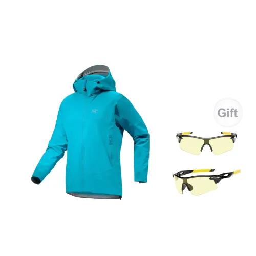 Arcteryx Gamma Series Windbreaker Jackets Men Lipstick Blue/Blue Tetra Includes Glasses