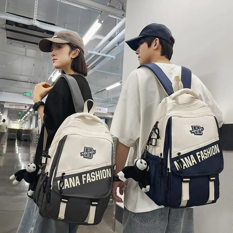 Vack Nylon Backpack Unisex Multicolor-2
