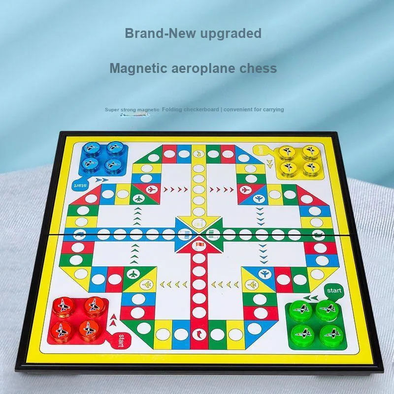 Lezhi By Me Flying Chess Game Pieces Magnetic Board Foldable Board Games-2