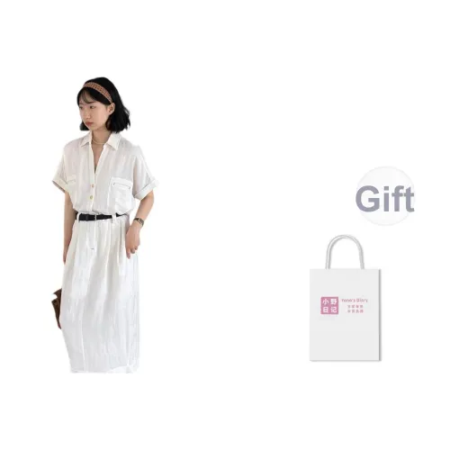 Hirono Journal Лето Короткий Рукав Платье Женское