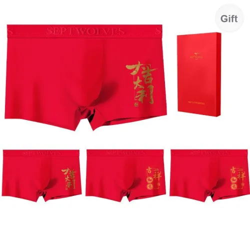 SEPTWOLVES Underpants Men's Box Of 4 Strips Red