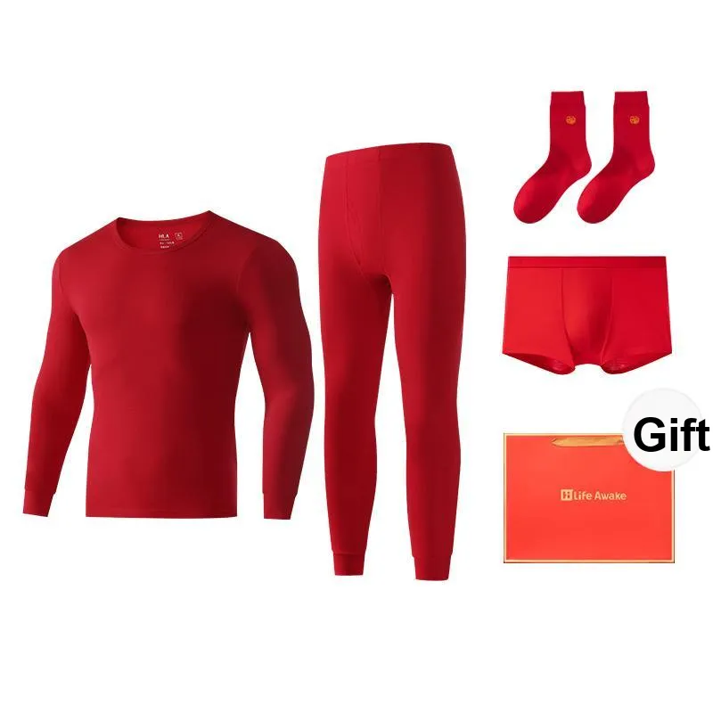 HLA Thermal Set Unisex Gift Box Set Red