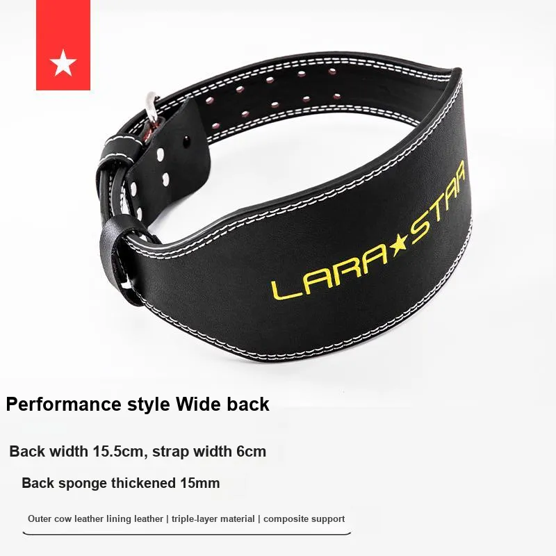 LARA STAR Back Support Braces Protective Cow Leather Unisex-11