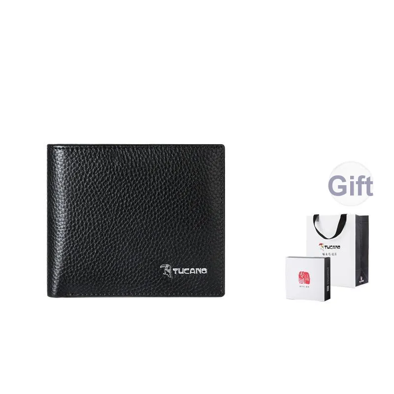 TUCANO Cow Leather Short Wallets Men's Black