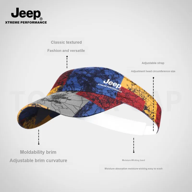 Jeep Polyester Sun Protection Hats Unisex-2