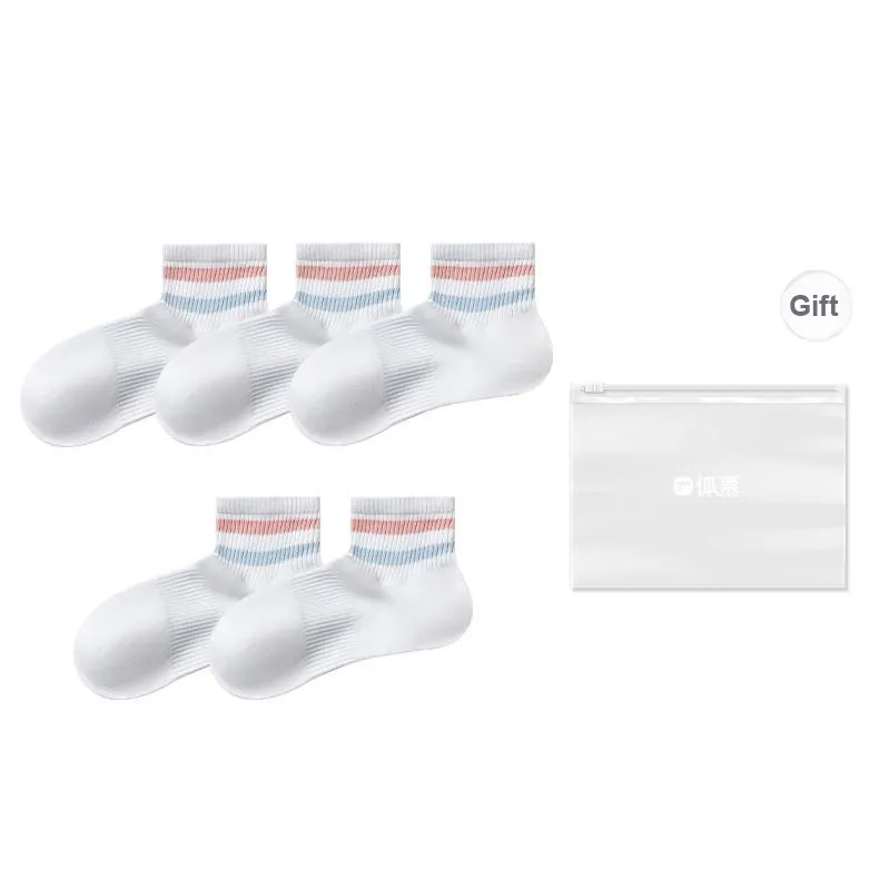 Temooues Ankle Socks Women's Shopping Bag Combo Set-25