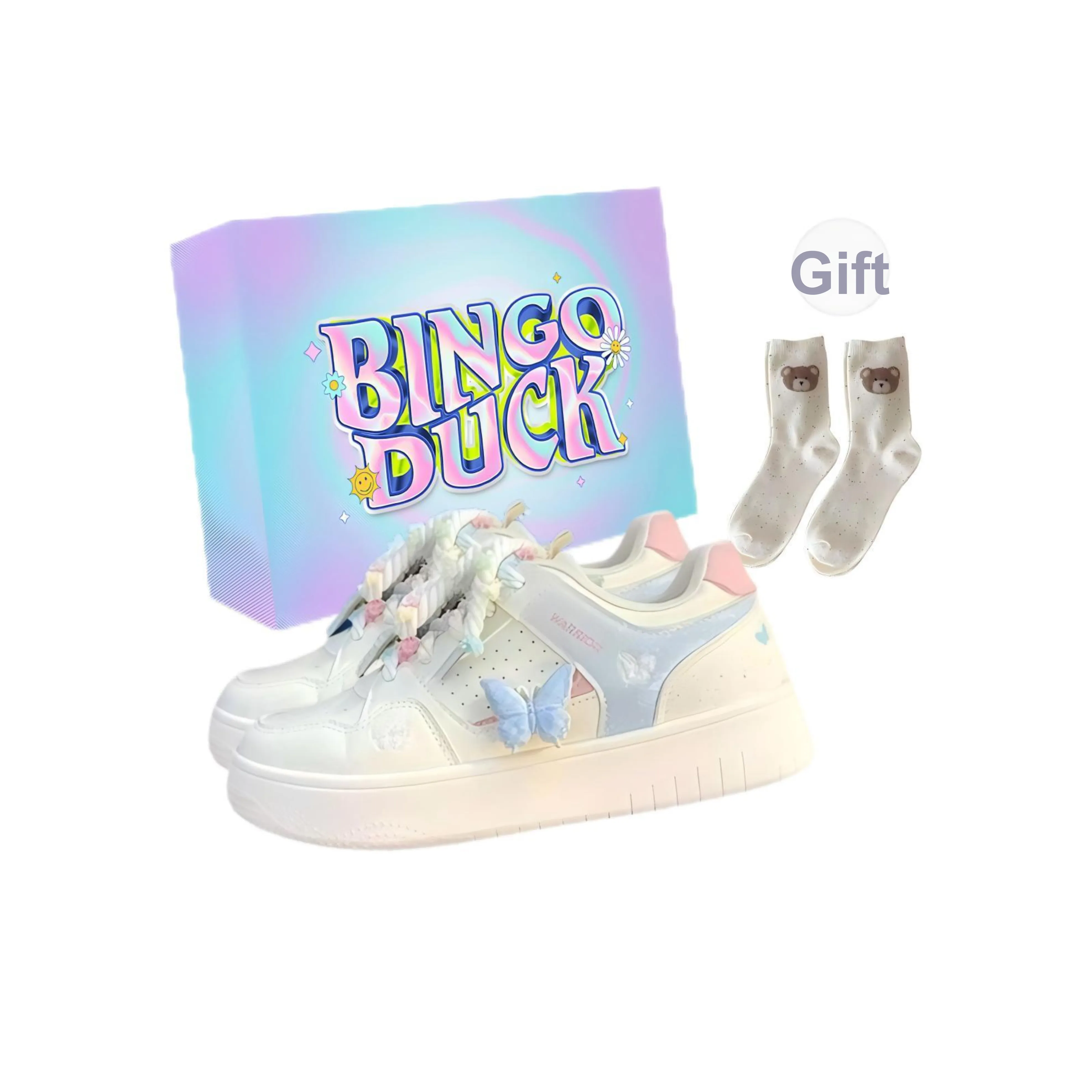 BINGO DUCK Скейтборд Кроссовки Женские