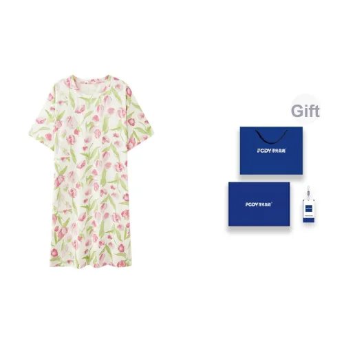 Floating Light Islands Ночная сорочка Женская Розовая