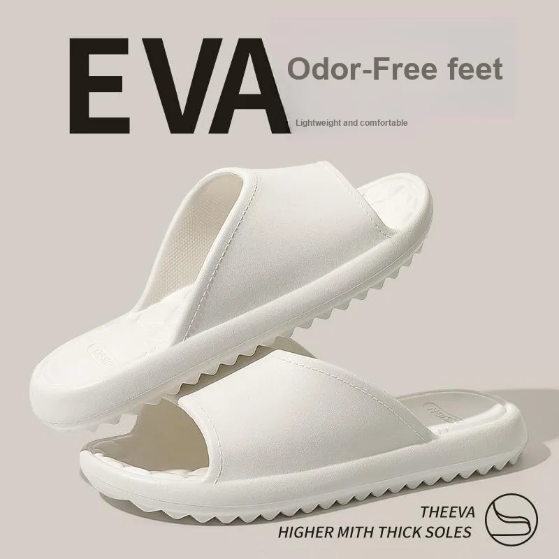 Foot Recreation Diamond Pattern Slip Resistant Comfortable Quiet EVA Minimalist Style All Season Home Slippers-7