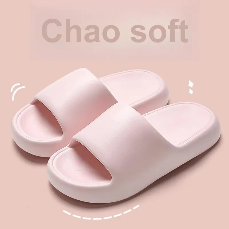 It Is Still Known That It Is Slippers Home Bathroom Soft Sole Summer Home Slip Resistant Platform Slippers Shoes-5