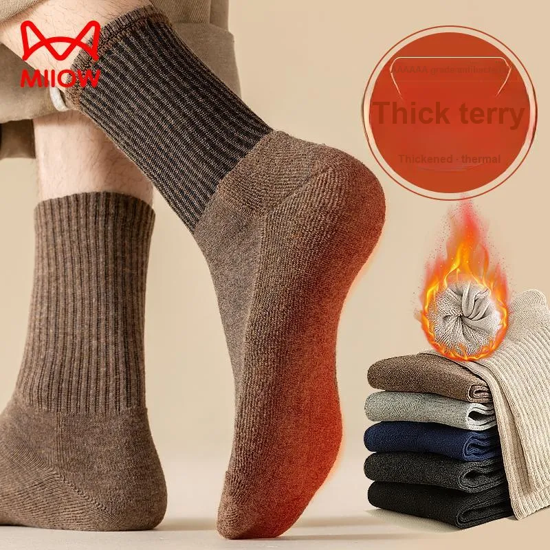 MIIOW Crew Socks For Fall And Winter Men's Combo Set-12