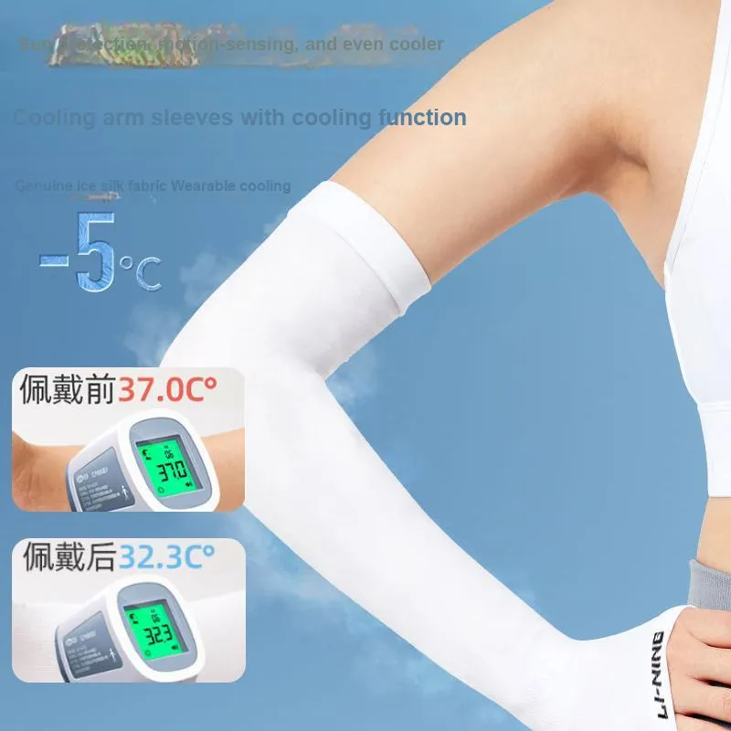 LiNing Road Bike Mountain Riding Gear Cycling Arm Warmers Outdoor Sports Running Travel Long Sleeve Unisex Polyamide-80