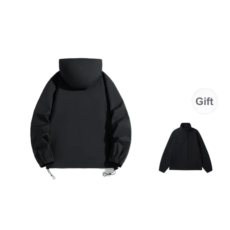 ROBINHOOD Water Resistant Windproof Breathable Warm Water Repellent Windbreaker Jacket Unisex-17