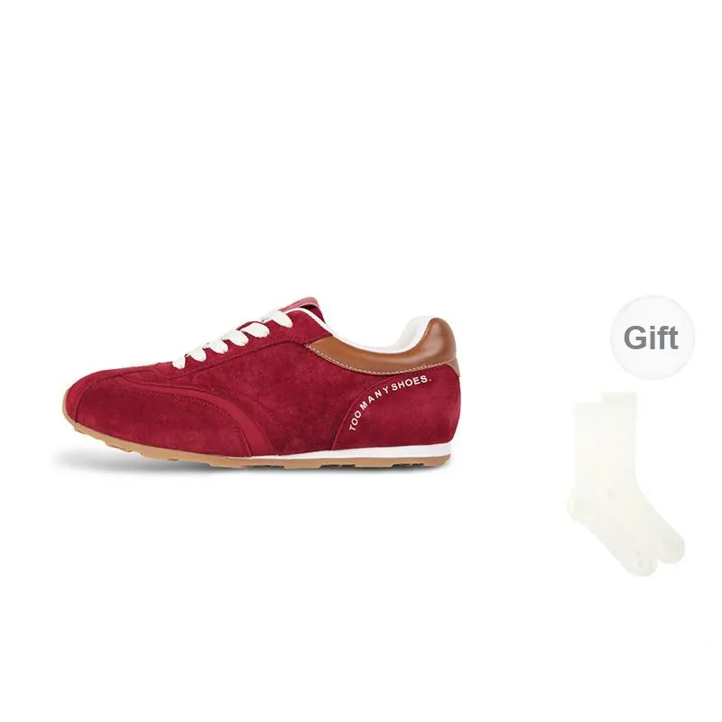 TOOMANYSHOES Manchester United Fan Slip-Resistant Low-Top Casual Shoes Women's Red-6