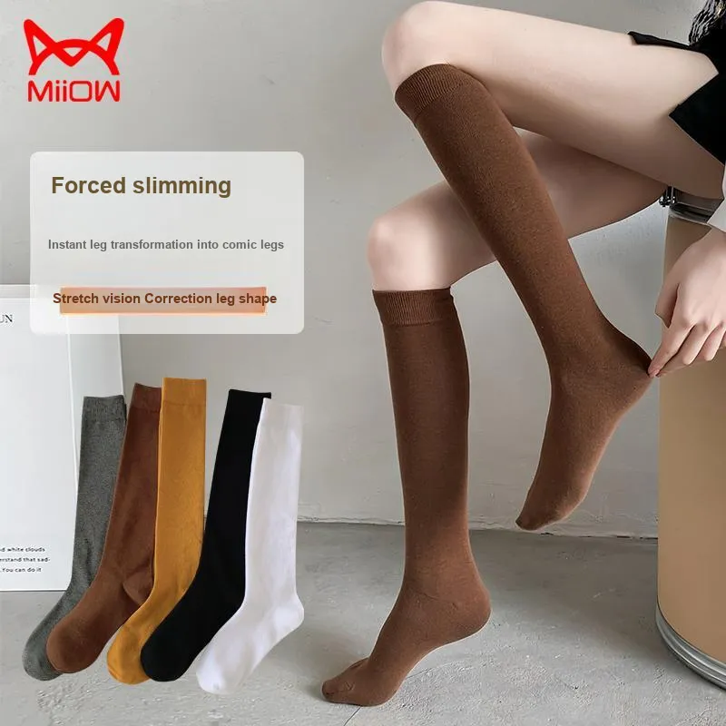 MIIOW Knee High Socks Women's Combo Set-1