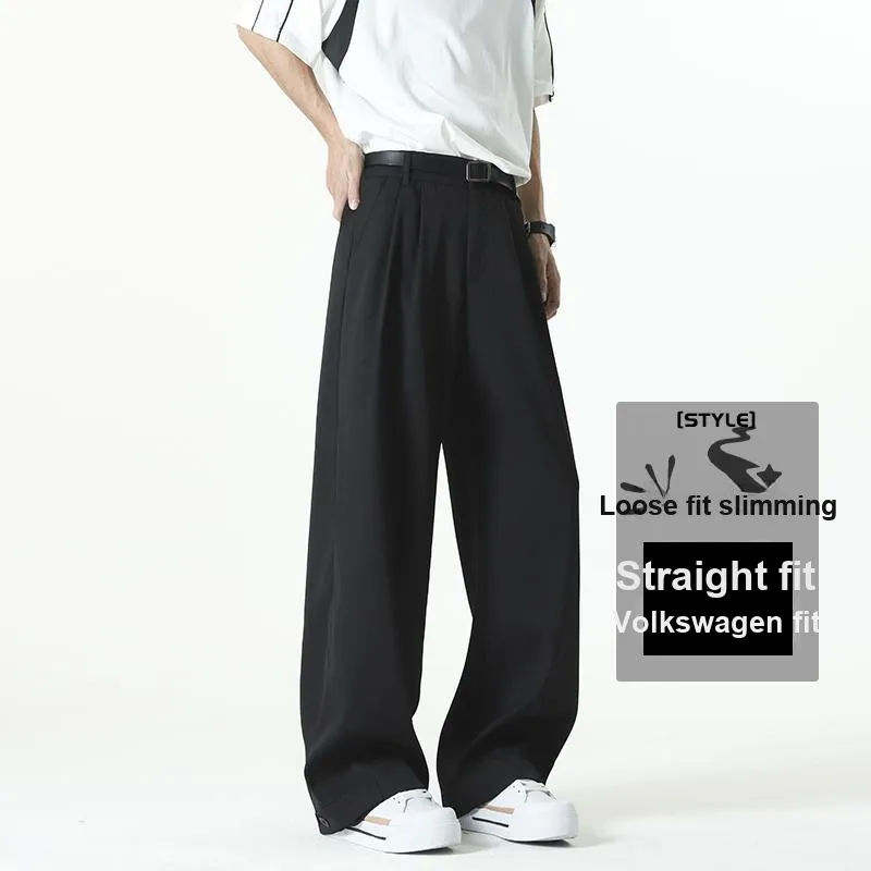 MIIOW Suit Trousers Men Black-3