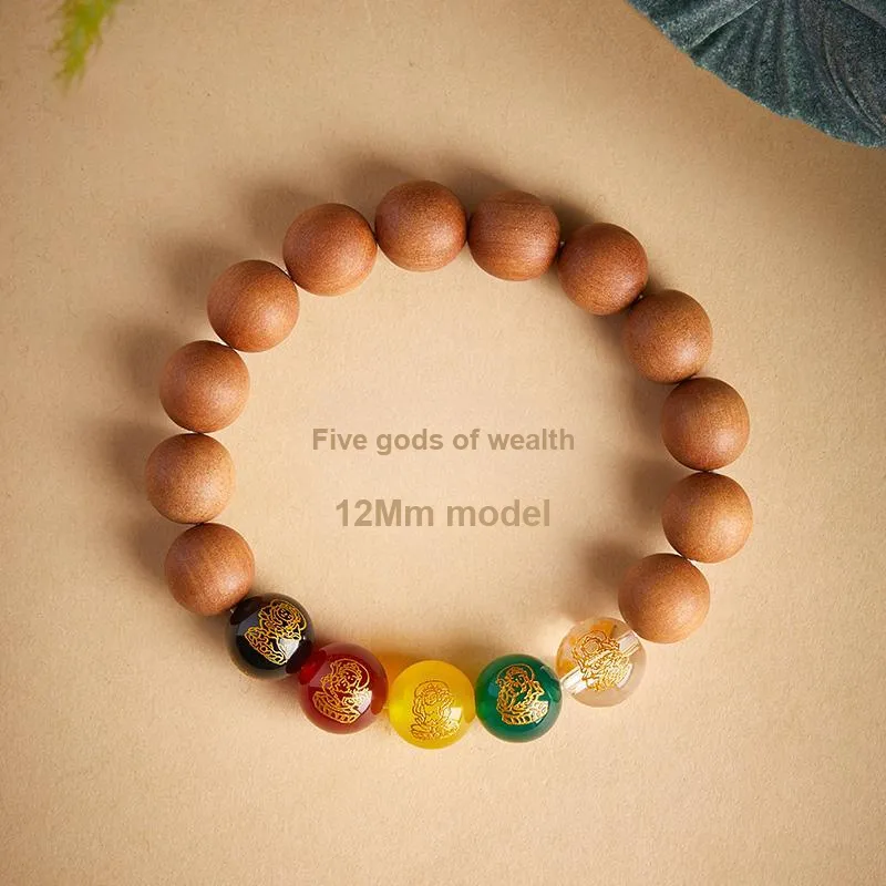 JIUHUASHAN Peachwood Bracelets Unisex-34