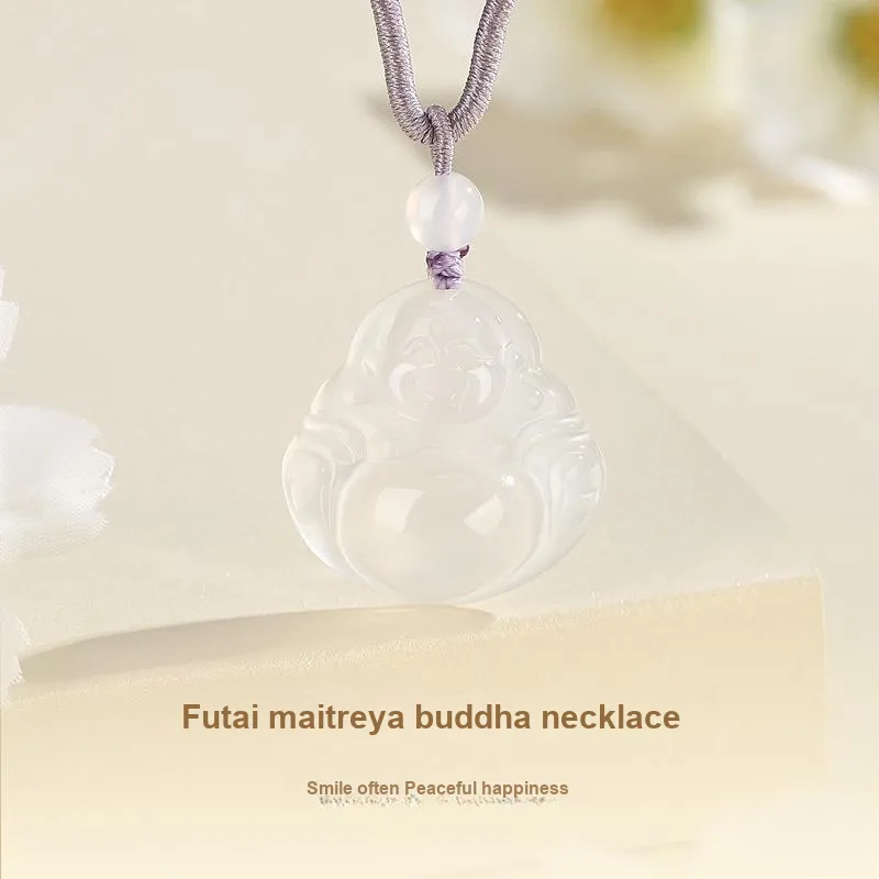 Suddenly Lucky Chalcedony Necklaces Women's-2