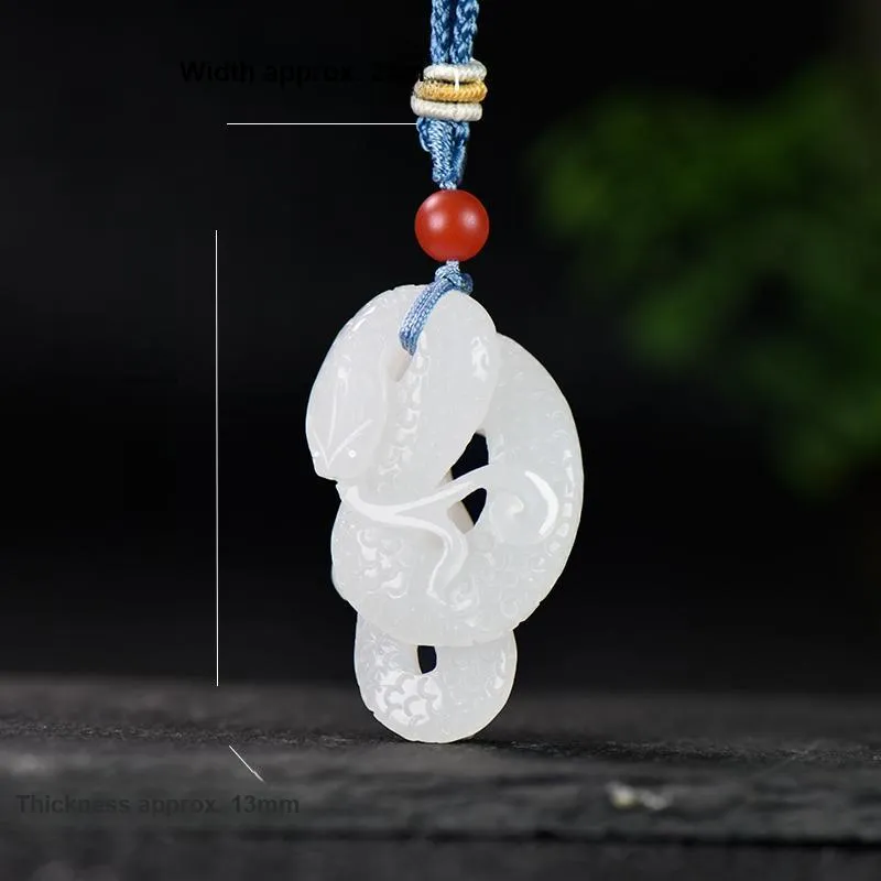 KUNYUYAO Hetian Jade Pendants White Jade Unisex-16