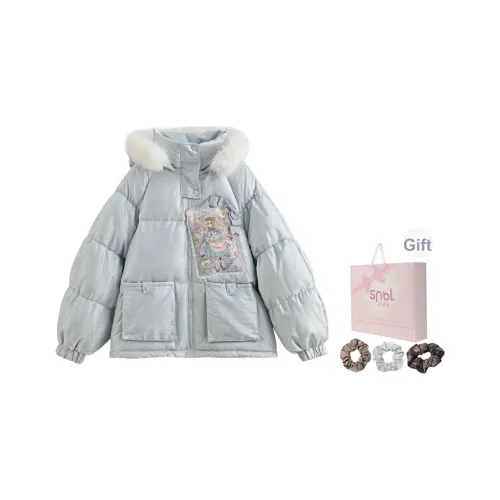 SNBL Синий Женские Пуховики