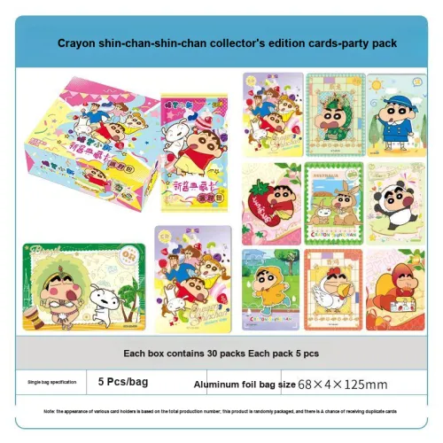 KAYOU Карандаш SHIN Chan Collector's Card Party Pack Vol. 1 IP Аниме Карточки 30 Сумок Одна Коробка