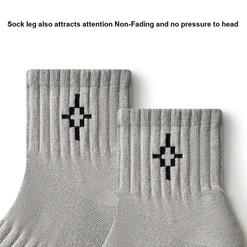 Primeet Ankle Socks Men's 5 Pack Cool Sensing Symbol-1
