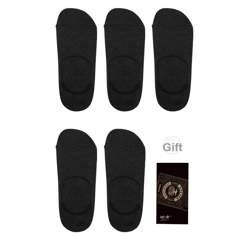 LIANGPU No Show Socks Men's 5 Pack-6